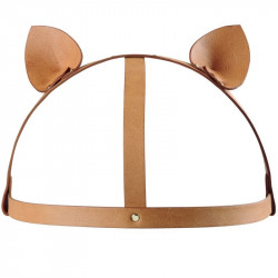 BIJOUX INDISCRETS MAZE ACCESORIO CON OREJAS DE GATO MARRON