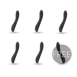 BLACK SILVER KEAN VIBRADOR TOUCH CONTROL 51 GRATIS