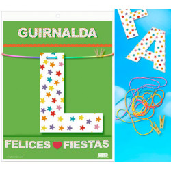 GUIRNALDA FELICES FIESTAS Cartulina 220gr