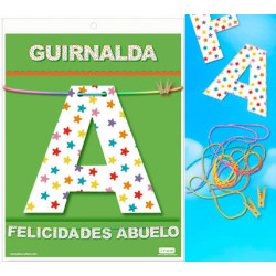 GUIRNALDA FELICIDADES ABUELO Cartulina 220gr