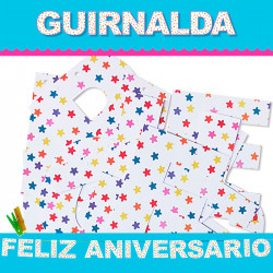 GUIRNALDA FELIZ ANIVERSARIO Cartulina 220gr