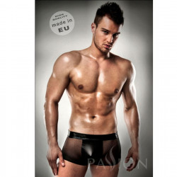 PASSION 003 MEN BLACK LEATHER CLEAR