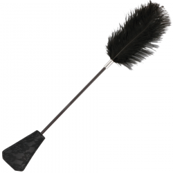 DARKNESS FUSTA CON PLUMA LOVE NEGRO 56CM