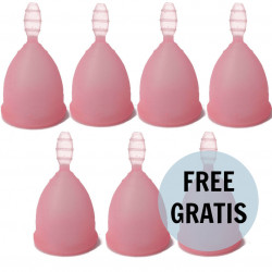 NINA CUP COPA MENSTRUAL TALLA L ROSA 6 1 GRATIS