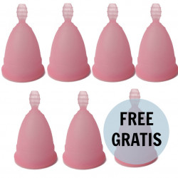 NINA CUP COPA MENSTRUAL TALLA S ROSA 6 1 GRATIS