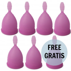 NINA CUP COPA MENSTRUAL TALLA L LILA 6 1 GRATIS