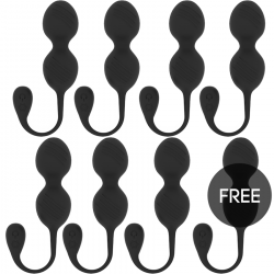 RITUAL NISHA BOLAS KEGEL RECARGABLES VIBRADORAS NEGRO 7 1 GRATIS